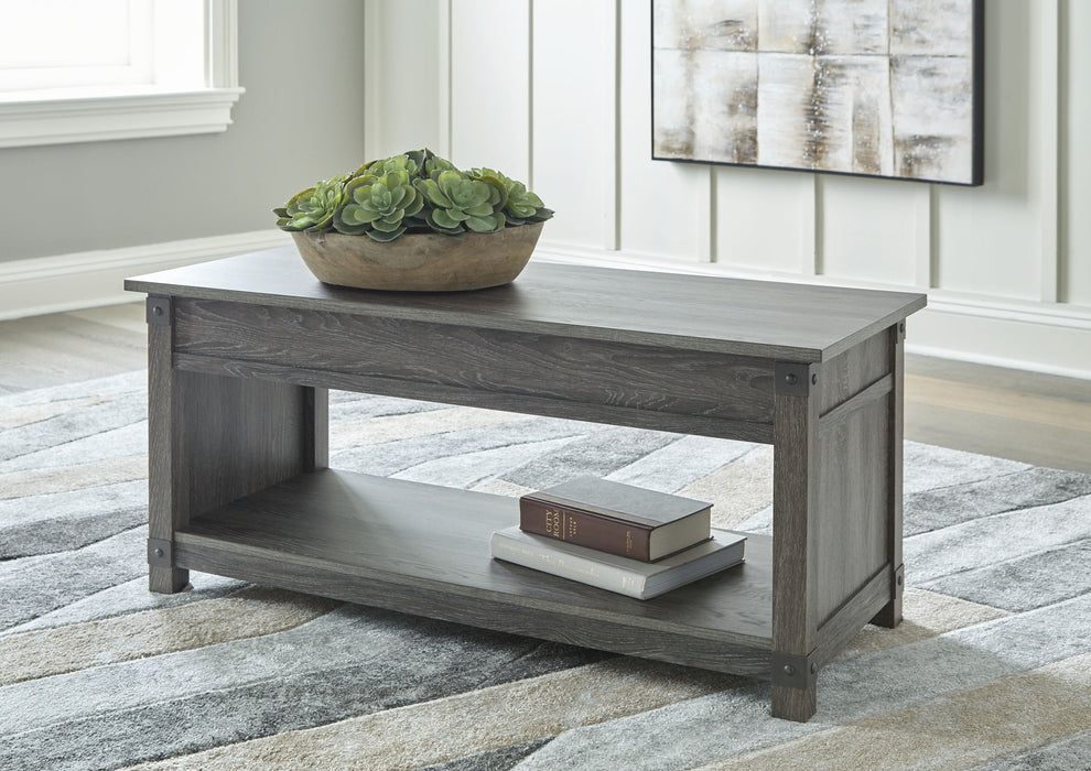 Freedan - 3 Pc. - Coffee Table, 2 End Tables - Grayish Brown - Simple Home Plus