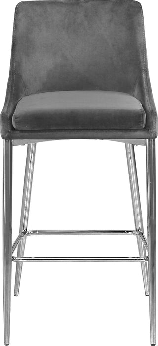 Karina - Stool with Chrome Legs (Set of 2) - Simple Home Plus