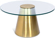 Glassimo - Coffee Table - Gold - Simple Home Plus