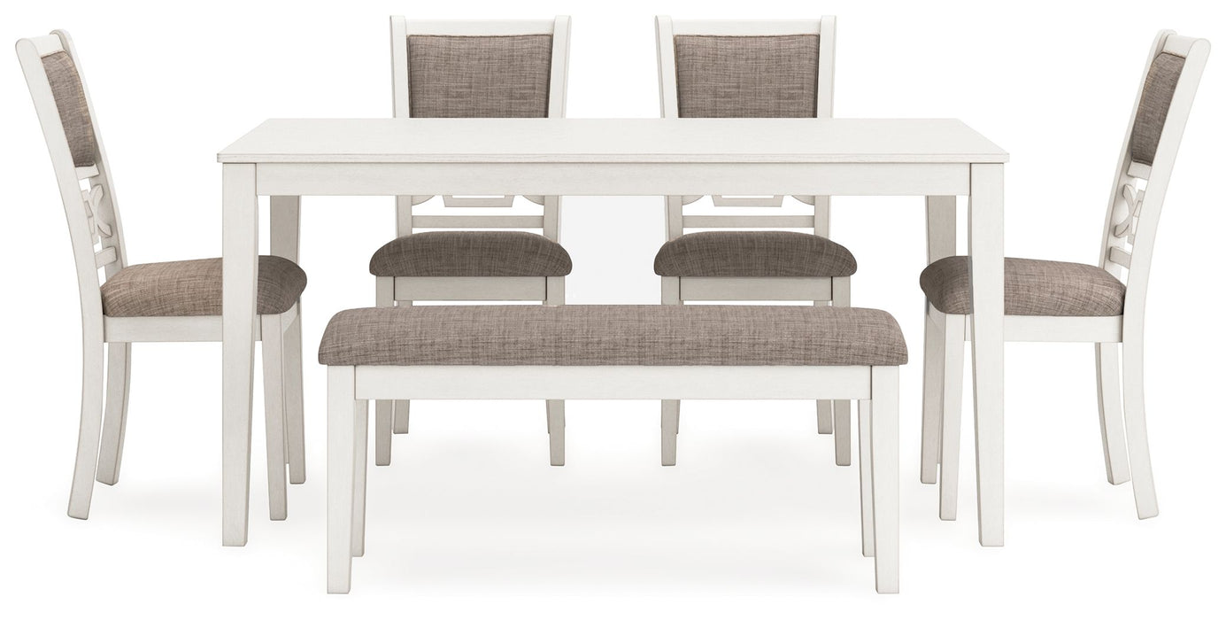 Erinberg - Antique White - Dining Room Table Set (Set of 6) - Simple Home Plus