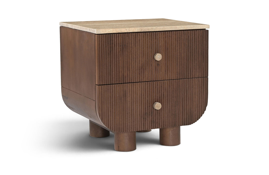 Cressa - Mango Wood Nightstand - Simple Home Plus