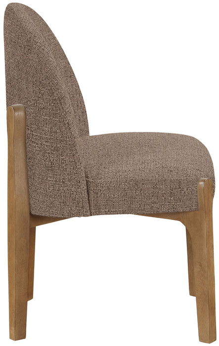 Torino - Upholstered Dining Chair With Brushed Brown Base (Set of 2) - Simple Home Plus