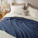 Waffle Weave - King Cotton Blanket - Indigo - Simple Home Plus