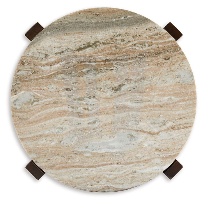 Tanidore - Warm Brown - Round End Table - Simple Home Plus