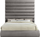 Adam - Chenille Fabric Bed With 89" Headboard - Simple Home Plus