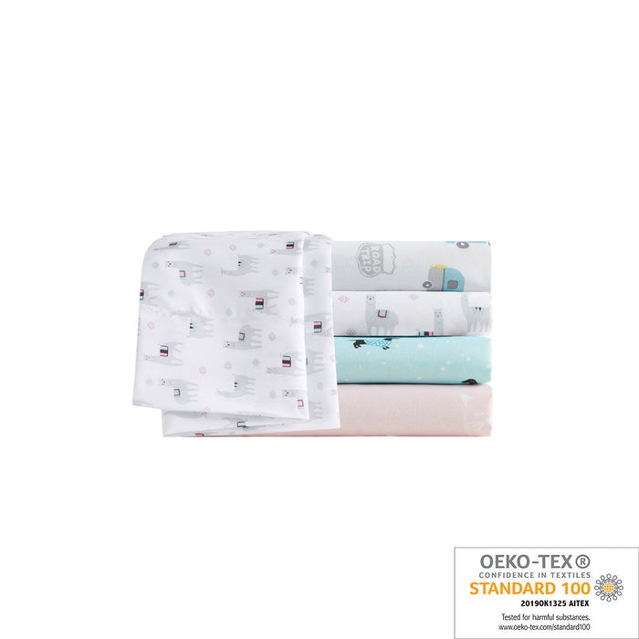 Novelty - Twin Long Printed Sheet Set - Pink Cats - Simple Home Plus