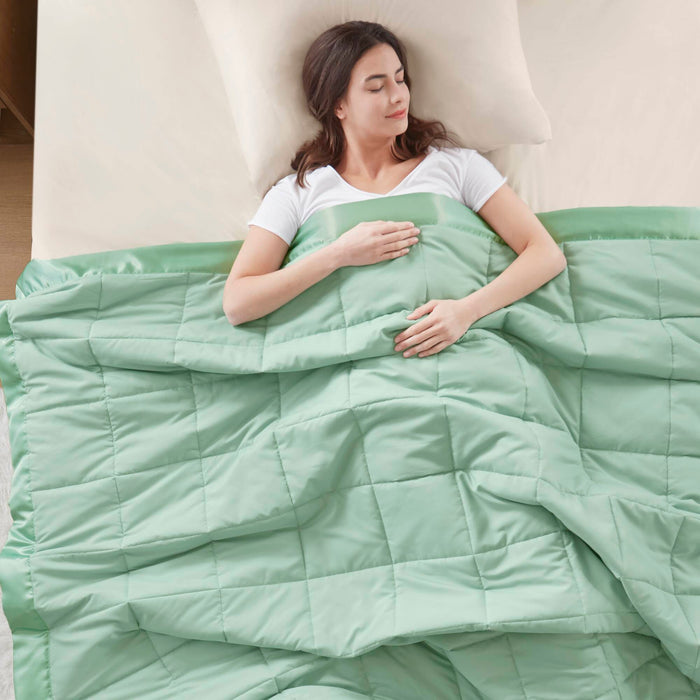 Windom - King All Season Hypoallergenic Blanket With 3M Scotchgard - Seafoam - Simple Home Plus