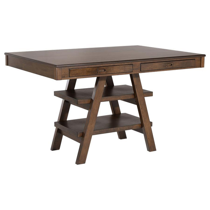 Dewey - Rectangular Counter Height Dining Table - Walnut - Simple Home Plus
