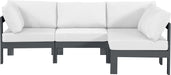 Nizuc - Outdoor Patio 4 Piece Modular Sectional With Gray Frame - Simple Home Plus