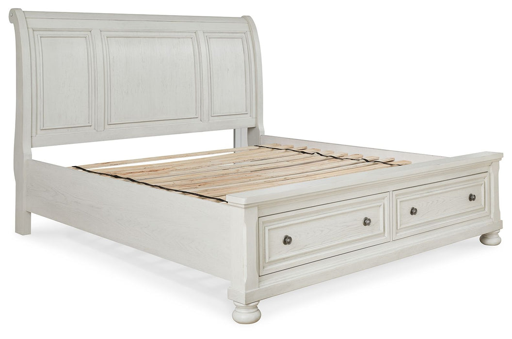 Robbinsdale - Queen Sleigh Headboard - Antique White - Simple Home Plus