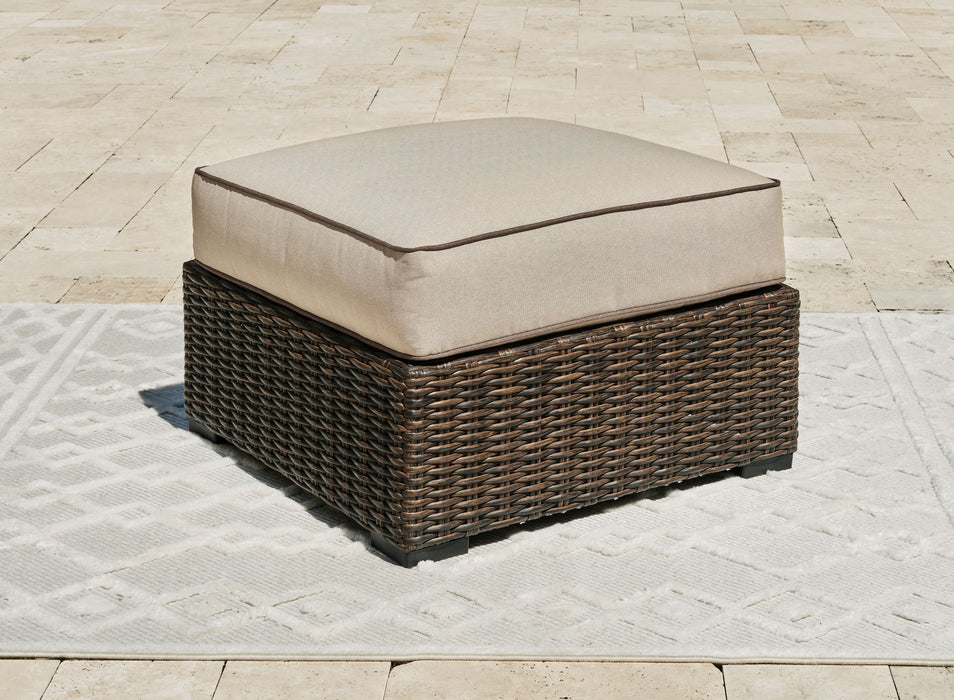 Coastline Bay - Brown - Ottoman With Cushion - Simple Home Plus