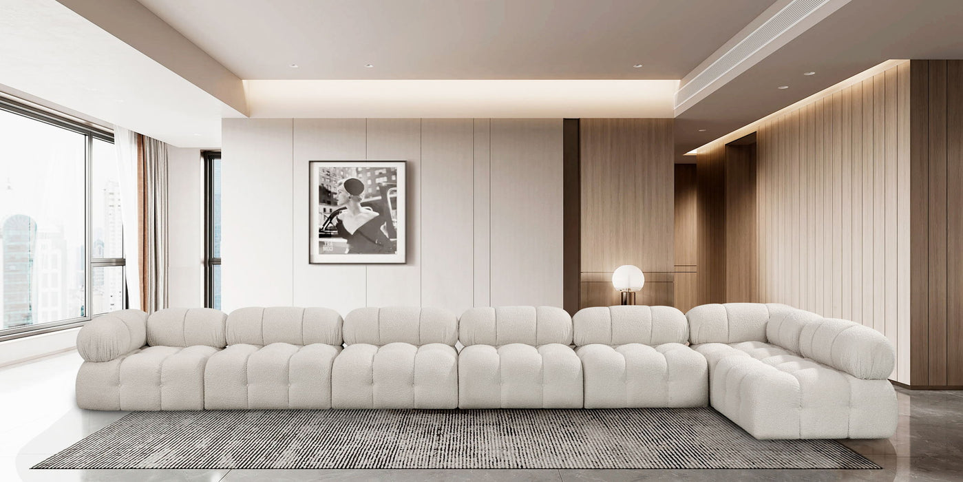 Ames - 7 Piece Modular L-Shaped Sectional - Simple Home Plus