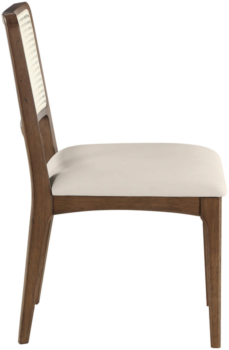 Atrium - Upholstered Seat Dining Chair With Brushed Brown Base (Set of 2) - Simple Home Plus