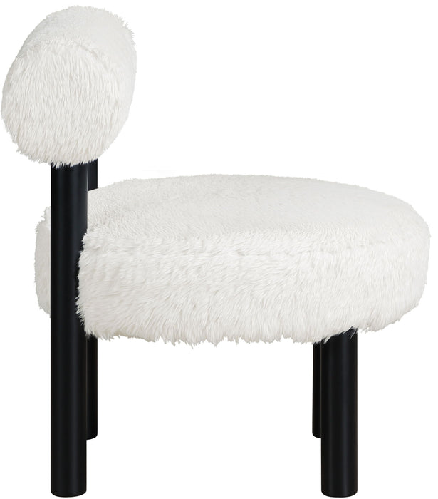 Ambre - Vegan Shearling Fabric Upholstered Accent Chair - Simple Home Plus