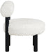 Ambre - Vegan Shearling Fabric Upholstered Accent Chair - Simple Home Plus