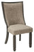 Tyler Creek - Black / Grayish Brown - Dining UPH Side Chair (Set of 2) - Framed Back - Simple Home Plus
