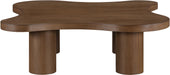 Cove - 48" Oak Veneer And Solid Wood Coffee Table - Simple Home Plus