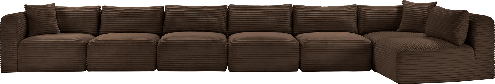 Shaggy - 7 Piece Modular Sectional - Simple Home Plus