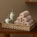 Diagonal Ribbed - 6 Piece Washcloths Set - Beige - Simple Home Plus