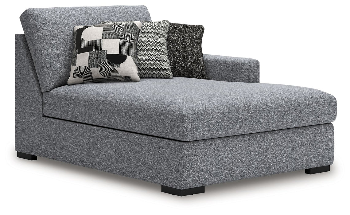 Bealton - RAF Corner Chaise - Salt And Pepper - Simple Home Plus