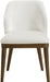 Valeo - Linen Textured Fabric Upholstered Dining Chair (Set of 2) - Painted Brown Base - Simple Home Plus