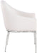 Ferro - Upholstered Dining Arm Chair With Brushed Silver Legs - Simple Home Plus