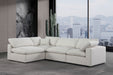 Comfy - 4 Piece Linen Fabric Modular Armless Sectional - Simple Home Plus