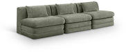 Stellar - 3 Piece 114" Upholstered Modular Armless Sofa - Simple Home Plus