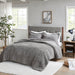 Arctic - King Down Alternative Comforter Mini Set - Gray - Simple Home Plus