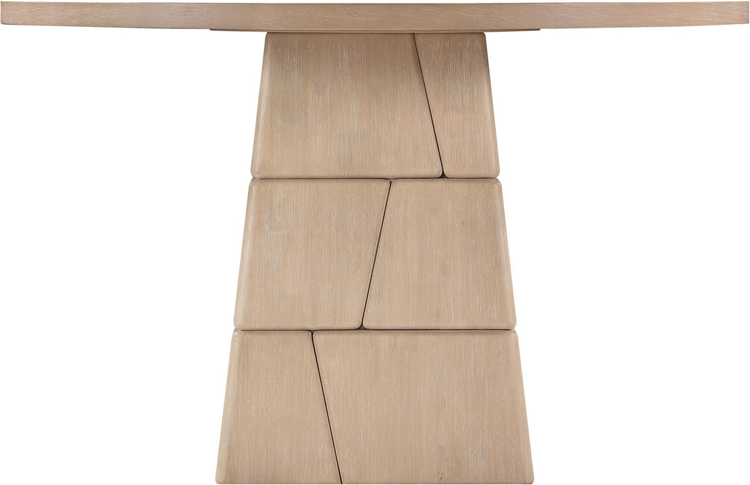 Tavio - 48" Oak Veneer And Solid Wood Dining Table - Simple Home Plus