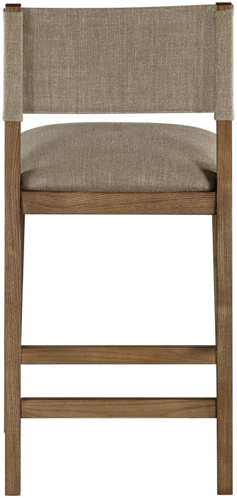 Avon - Linen Textured Performance Fabric Counter Stool - Simple Home Plus