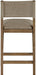 Avon - Linen Textured Performance Fabric Counter Stool - Simple Home Plus