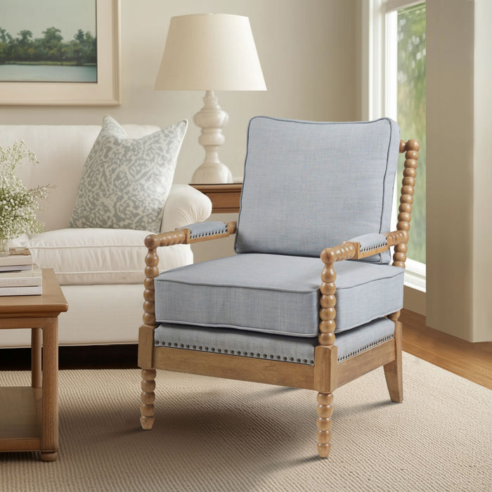 Donohue - Accent Chair - Light Blue - Simple Home Plus