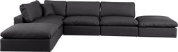 Comfy - 6 Piece Faux Leather Modular Sectional - Simple Home Plus