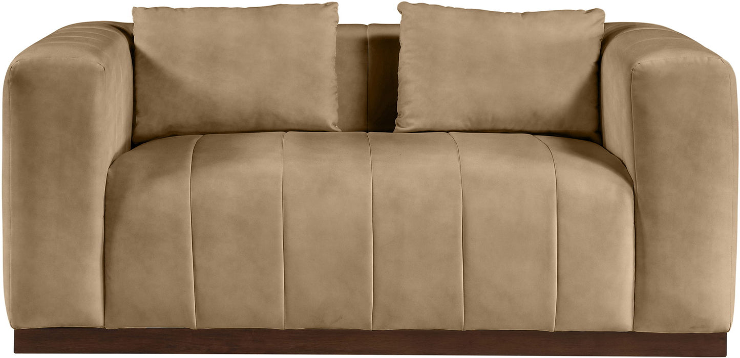 Mallina - Loveseat - Tan - Simple Home Plus