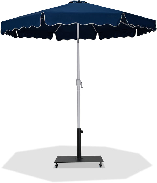 Amalfi - Aluminum Patio Umbrella - Black Base / White Pole - Simple Home Plus