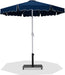 Amalfi - Aluminum Patio Umbrella - Black Base / White Pole - Simple Home Plus