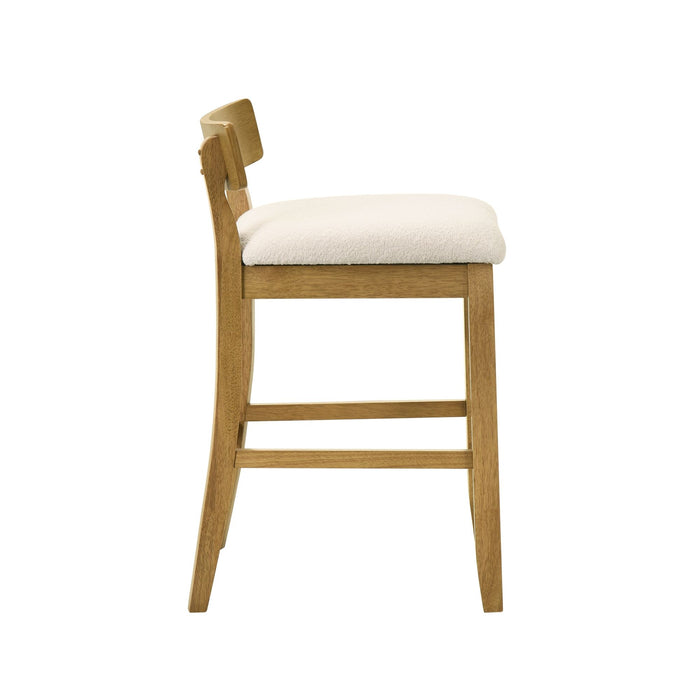 Merie - Modern Transitional Wood Counter Height Kitchen Bar Stool - Simple Home Plus