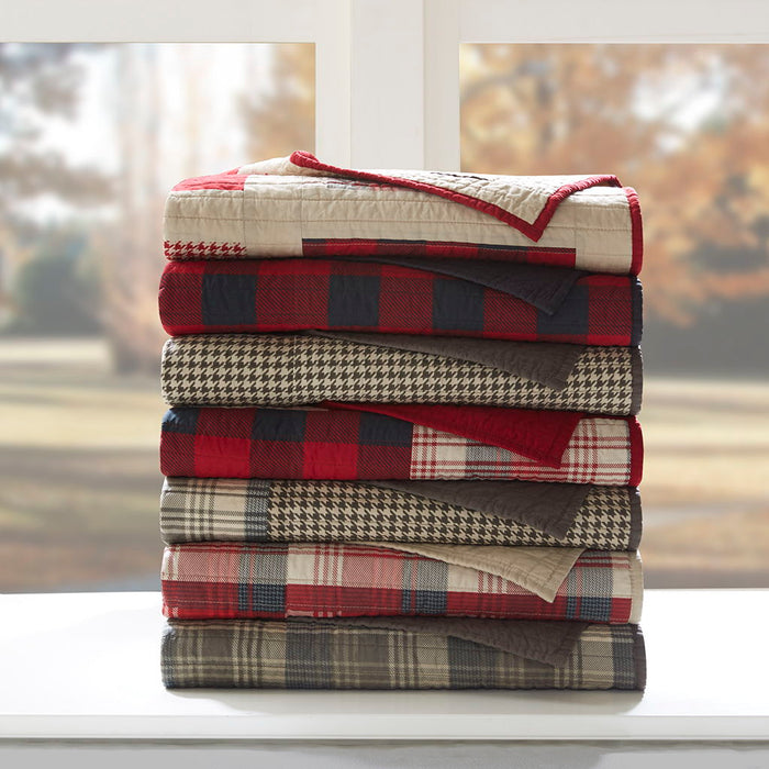 Tasha - Quilted Throw - Red