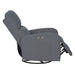 Dakota - Power Recliner 3-in-1 With Swivel, Glider, USB Ports - Gray - Simple Home Plus