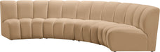 Infinity - 4 Piece Modular Sectional - Camel - Simple Home Plus