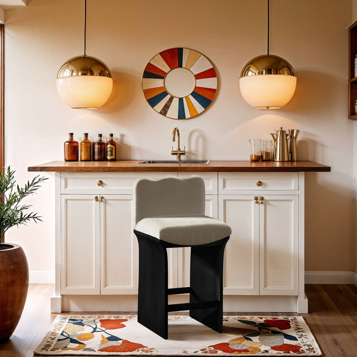 Shaw - Counter Stool - Black Base - Simple Home Plus