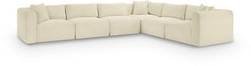 Shaggy - 6 Piece Modular Corner Sectional - Simple Home Plus
