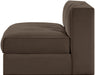 Rummi - Velvet Performance Fabric Upholstered Modular Armless Chair - Simple Home Plus