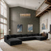 Shaggy - Fabric 6 Piece Modular Sectional With Chaise - Simple Home Plus