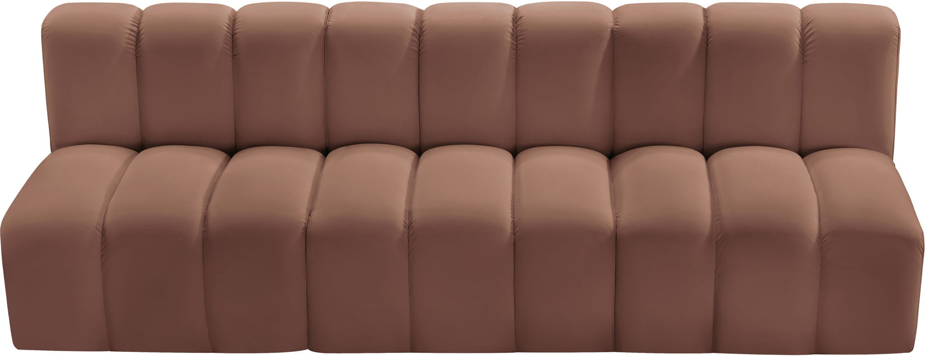 Arc - Faux Leather 3 Seats Modular Sofa - Simple Home Plus