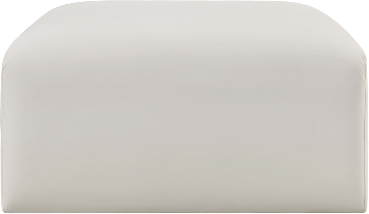 Arc - Faux Leather Ottoman - Simple Home Plus