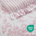 Adele - Full/Queen 5 Pieces Comforter Set With Decorative Pillows - Pink - Simple Home Plus