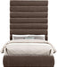 Adam - Chenille Fabric Bed With 89" Headboard - Simple Home Plus