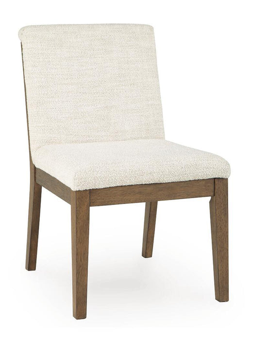 Marxmore - Dining Upholstered Side Chair (Set of 2) - Beige / Brown - Simple Home Plus